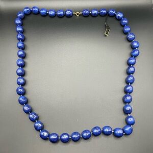Elegant Blue Beaded Necklace